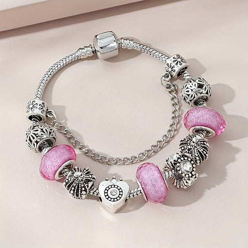 Pulsera de corona hueca con cuentas de varios elementos para mujer - Quierox - Tienda Online