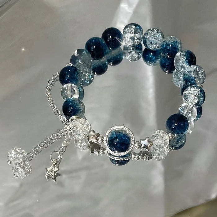 Pulsera de cuentas con patron de estrella para mujer - Quierox - Tienda Online
