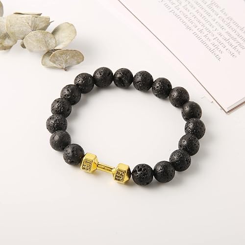 Pulsera de cuentas de chakras para la ansiedad de roca volcánica - Quierox - Tienda Online