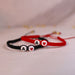 Pulsera de hilo con inicial y lindo corazon rojo - Quierox - Tienda Online