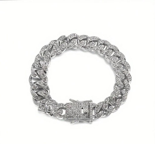Pulsera De Joias Presentes De Corrente Geométrica Hip Hop, Colar De Rhinestone Hip Hop - Quierox - Tienda Online