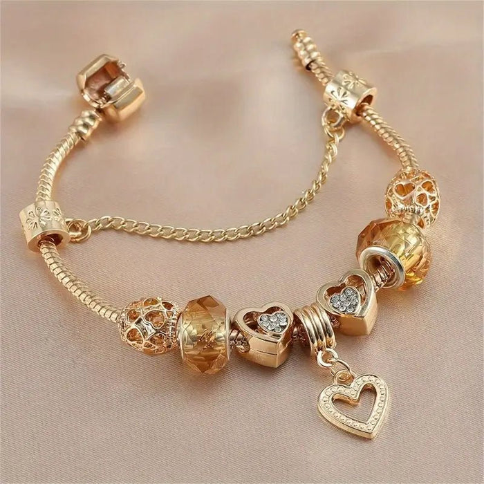 Pulsera de joyería para mujer con corazón de amor, pulsera fina - Quierox - Tienda Online