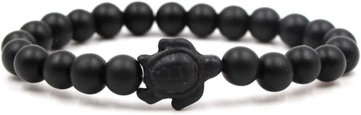 Pulsera de piedra natural KnSam con colgante de tortuga negra - Quierox - Tienda Online