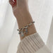 Pulsera de plata tailandesa con diseño de caballo, cabeza de pez y etiqueta de dólar, para mujer - Quierox - Tienda Online
