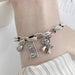 Pulsera de plata tailandesa con diseño de caballo, cabeza de pez y etiqueta de dólar, para mujer - Quierox - Tienda Online