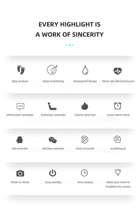 Pulsera inteligente M4 con control del ritmo cardíaco y de la presión sanguínea - Quierox - Tienda Online