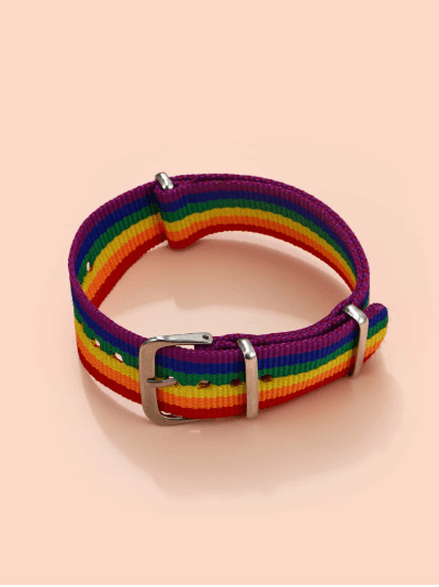 Pulsera LGBT de rayas - Quierox - Tienda Online