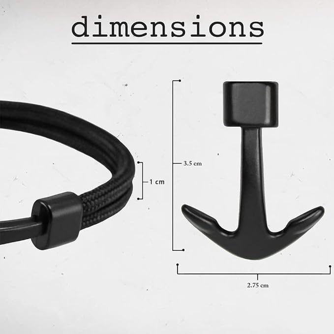 Pulsera multicapa de ancla vintage para hombres - Quierox - Tienda Online