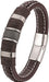 Pulsera trenzada de cuerda de cuero marrón de moda para hombre estilo punk rock - Quierox - Tienda Online