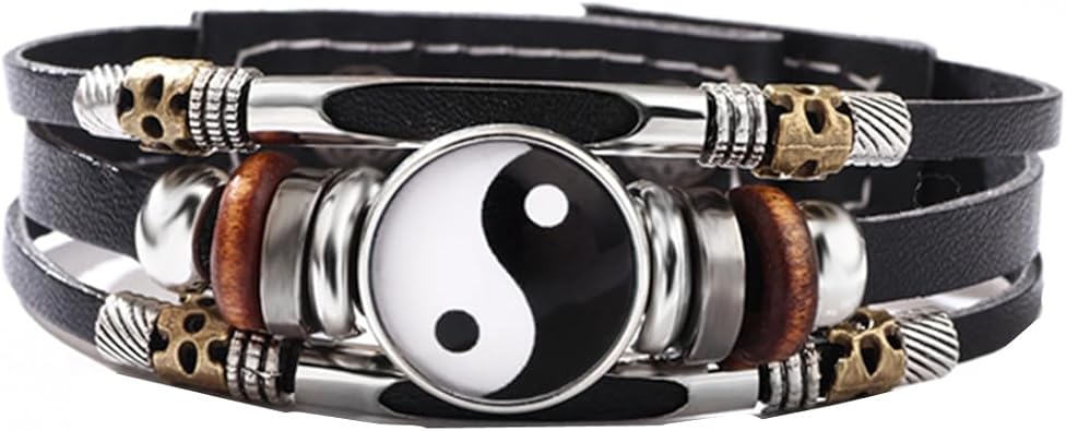 Pulsera trenzada para hombre de moda dineso Yin Yang - Quierox - Tienda Online