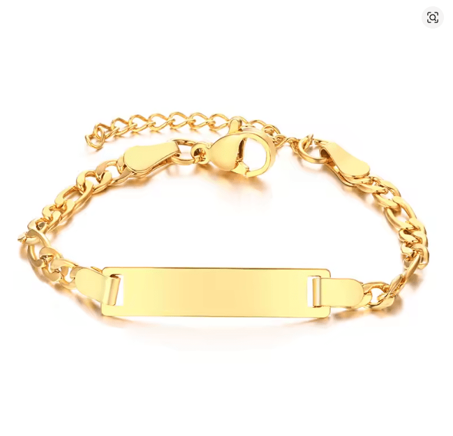 Pulserapara niño pequeño y niña de acero inoxidable, joyería ajustable - Quierox - Tienda Online