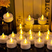PUNPUBA Velas de Té LED sin Llama: Juego de 12 Velas Operadas por Batería - Quierox - Tienda Online