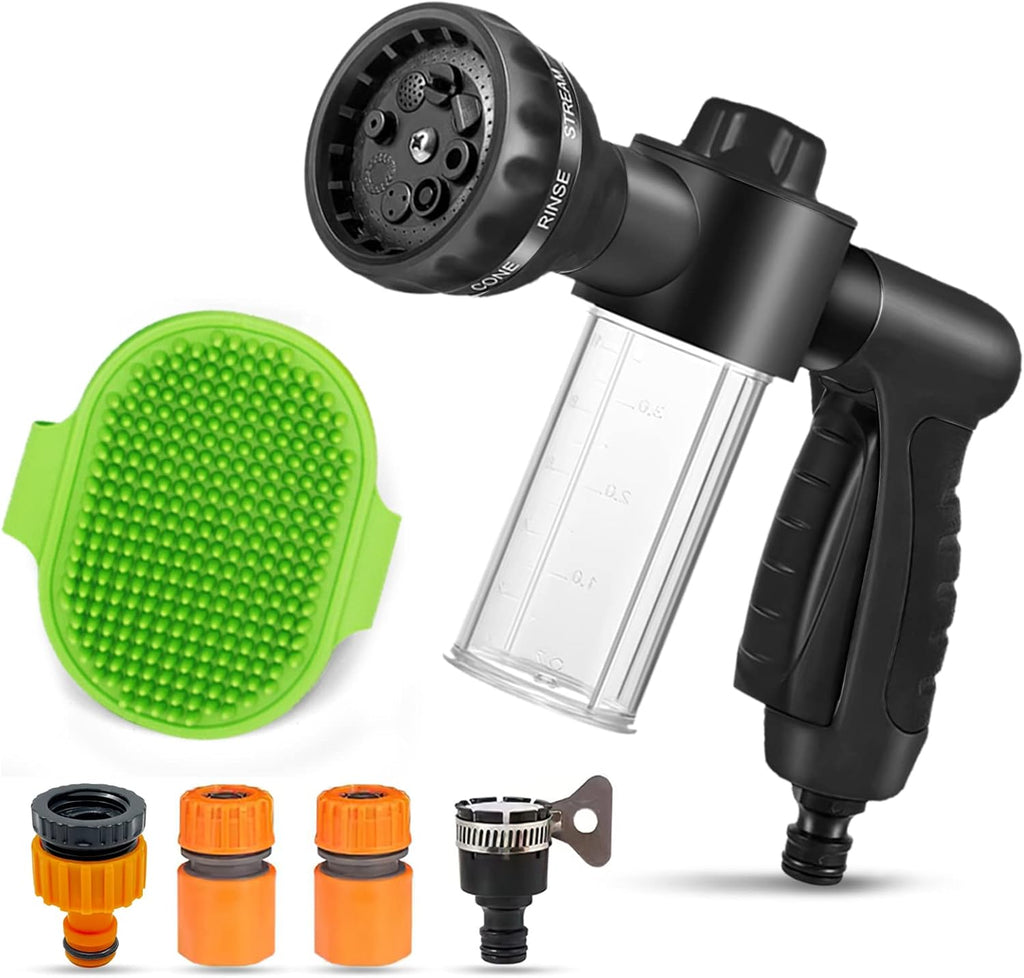 Pup Jet Manguera para lavado de perros Rociador de espuma para