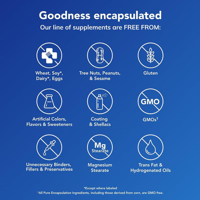 Pure Encapsulations Cápsulas de ácido ascórbico - 1,000 mg de vitamina C - Quierox - Tienda Online