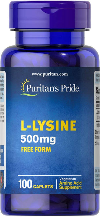 Puritan's Pride L - lisina 500 mg - 100 comprimidos - Quierox - Tienda Online