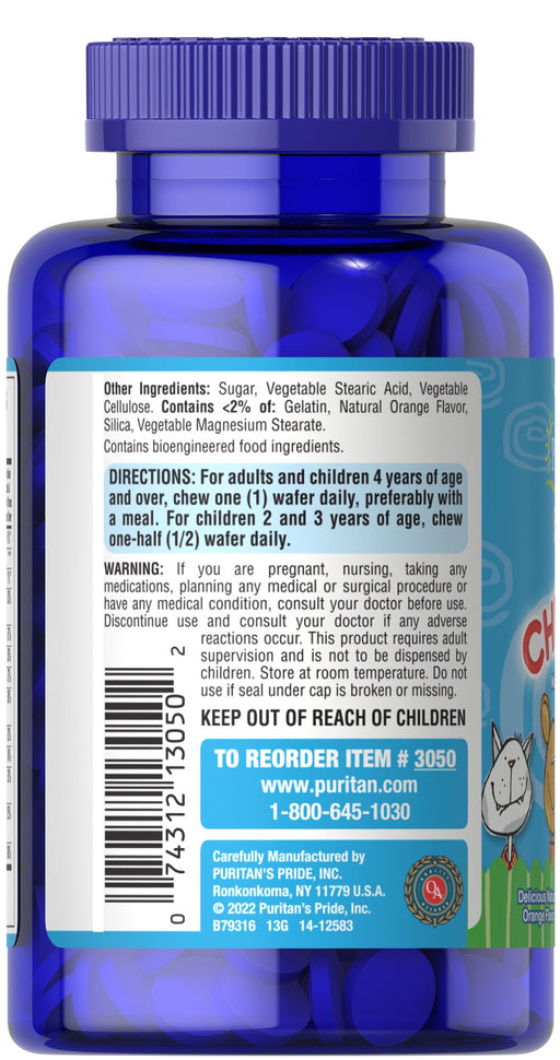 Puritan's Pride Pre-Vites Multivitamínico infantil 100 comprimidos masticables - Quierox - Tienda Online
