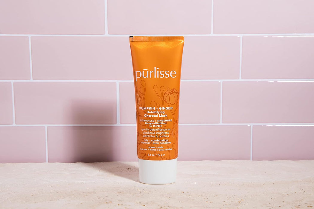 Purlisse Máscara de carbón desintoxicante de calabaza y jengibre, 2.5oz - Quierox - Tienda Online