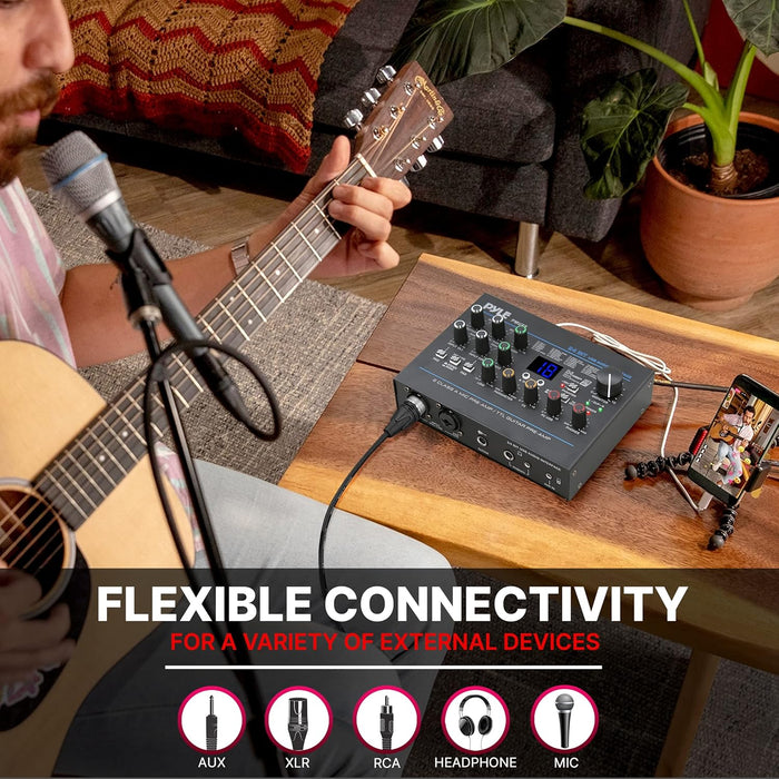 Pyle Interfaz de audio USB - MIC/LINE - Guitarra - Entradas estéreo AUX y RCA - 24 efectos - Quierox - Tienda Online