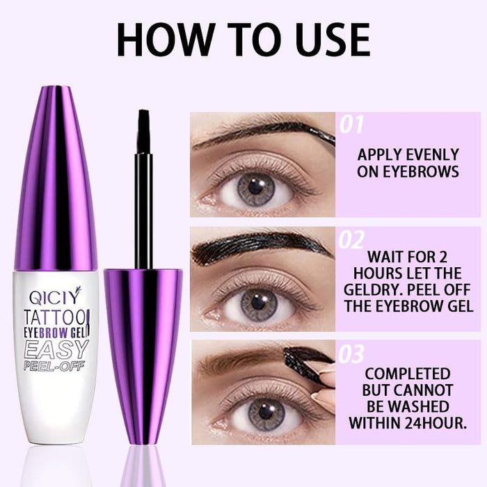 Qiciy Tattoo Gel despegable para cejas resistente al agua - Quierox - Tienda Online