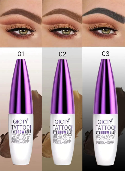 Qiciy Tattoo Gel despegable para cejas resistente al agua - Quierox - Tienda Online