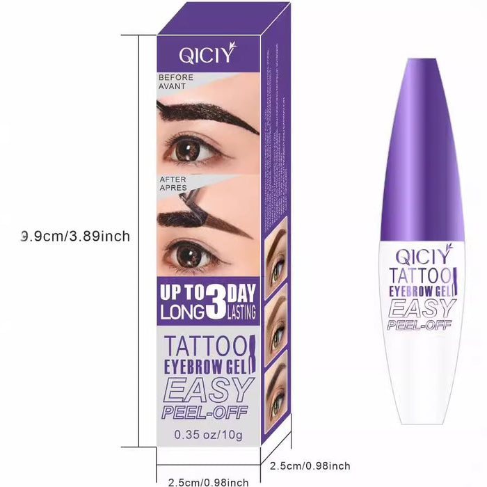 Qiciy Tattoo Gel despegable para cejas resistente al agua - Quierox - Tienda Online