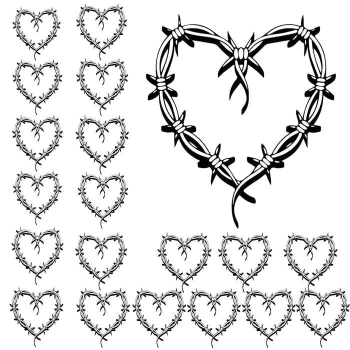 QualityLife Karol - Tatuajes temporales, 18 temas de corazón - Quierox - Tienda Online