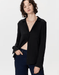 Quince Blusa lavable de seda elástica con cuello de solapa - Quierox - Tienda Online