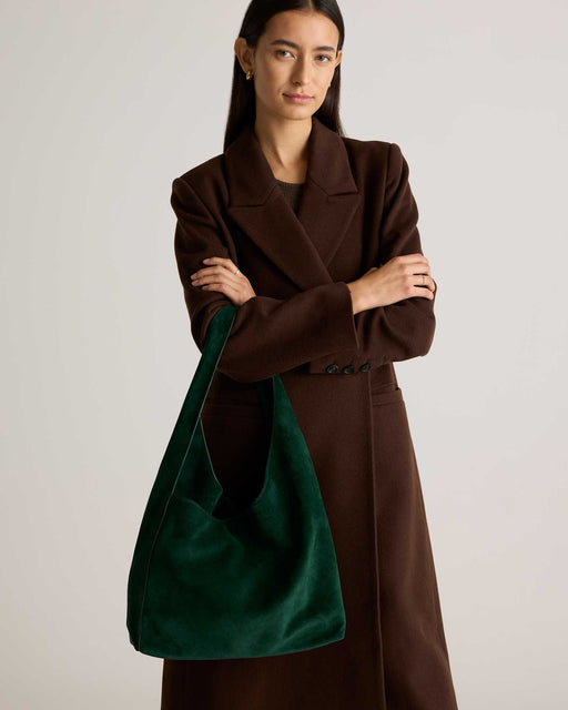 Quince Bolso de hombro holgado de ante italiano - Quierox - Tienda Online