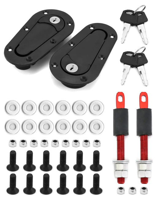 QWORK Kit de pestillo y pasador de capó de automóvil - Quierox - Tienda Online
