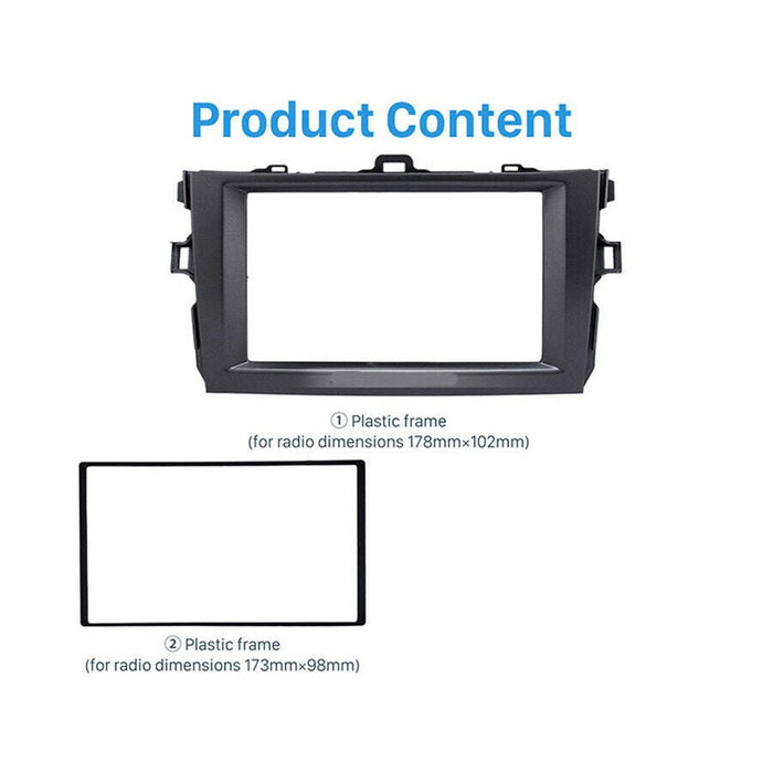 Radio estéreo reacondicionamiento de marco de DVD banda para Toyota Corolla 2008-2010 - Quierox - Tienda Online