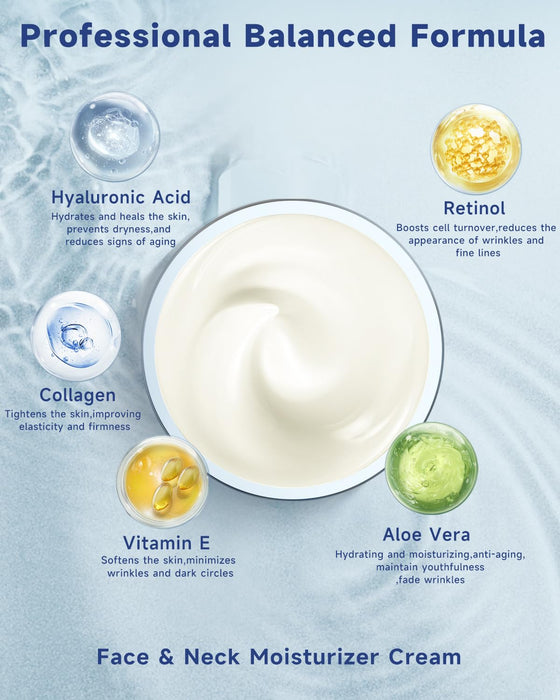 Ragkun Crema de retinol para la cara, colágeno para el cuello para tensar y reafirmar - Quierox - Tienda Online