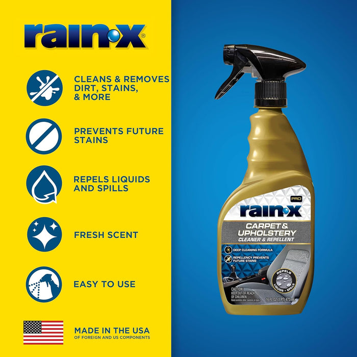 Rain-X 620234SRP Limpiador Repelente para Alfombras y Tapicería para Interiores de Automóviles y Más 16 Fl Oz - Quierox - Tienda Online