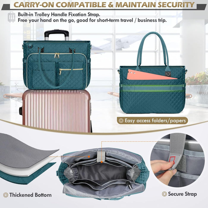 RAINSMORE Bolso tote para profesora para portátil de 15,6 pulgadas para mujer - Quierox - Tienda Online