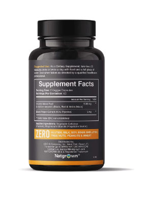 Raíz de maca negra, roja y amarilla de 1500 mg de máxima potencia (120 cápsulas) - Quierox - Tienda Online