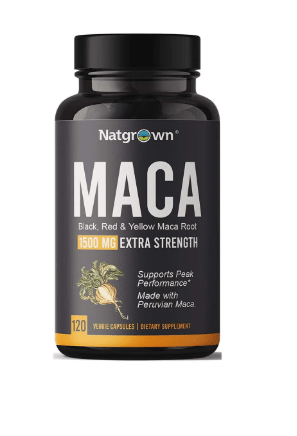 Raíz de maca negra, roja y amarilla de 1500 mg de máxima potencia (120 cápsulas) - Quierox - Tienda Online