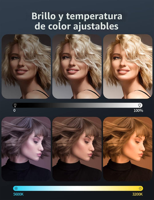 RALENO Luz de video LED, luz de cámara para grabación de video con batería de 4000 mAh, PLV - S116 - Quierox - Tienda Online