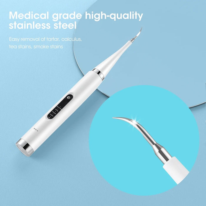 Raspador dental eléctrico para eliminar manchas de sarro y cálculo dental. Limpiador eléctrico de placa dental - Quierox - Tienda Online