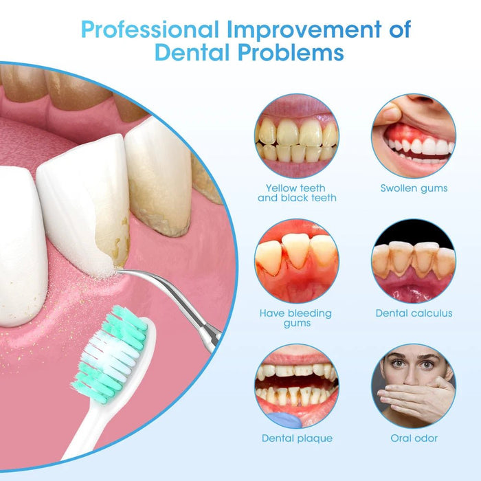 Raspador dental eléctrico para eliminar manchas de sarro y cálculo dental. Limpiador eléctrico de placa dental - Quierox - Tienda Online