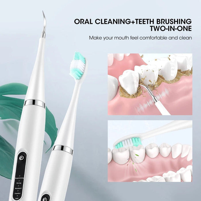 Raspador dental eléctrico para eliminar manchas de sarro y cálculo dental. Limpiador eléctrico de placa dental - Quierox - Tienda Online