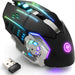 Ratón Inalámbrico para Juegos Ratón Bluetooth RGB Recargable - Quierox - Tienda Online