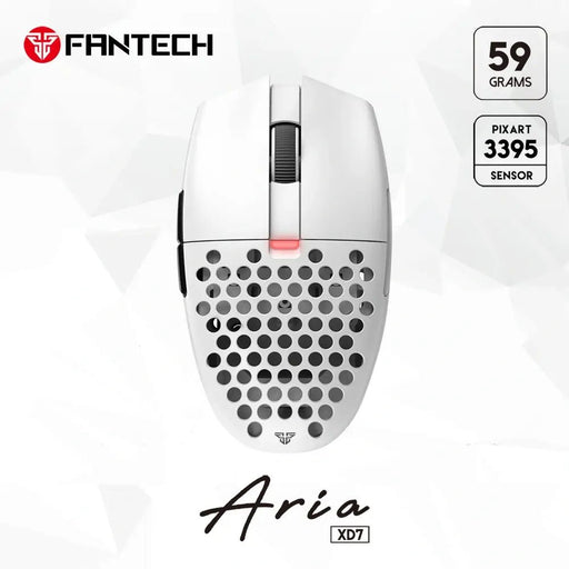 Ratón para juegos Fantech Aria XD7 súper ligero - Blanco - Quierox - Tienda Online