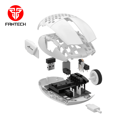 Ratón para juegos Fantech Aria XD7 súper ligero - Blanco - Quierox - Tienda Online