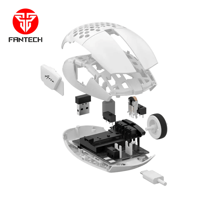 Ratón para juegos Fantech Aria XD7 súper ligero - Blanco - Quierox - Tienda Online