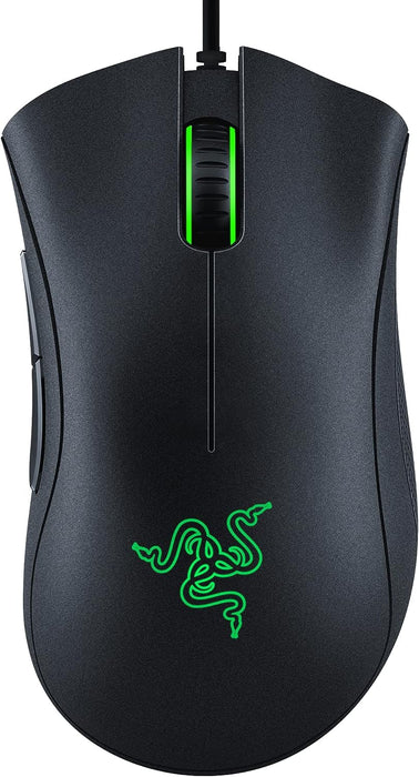 Ratón para juegos Razer DeathAdder Essential: sensor óptico de 6400 DPI - Quierox - Tienda Online