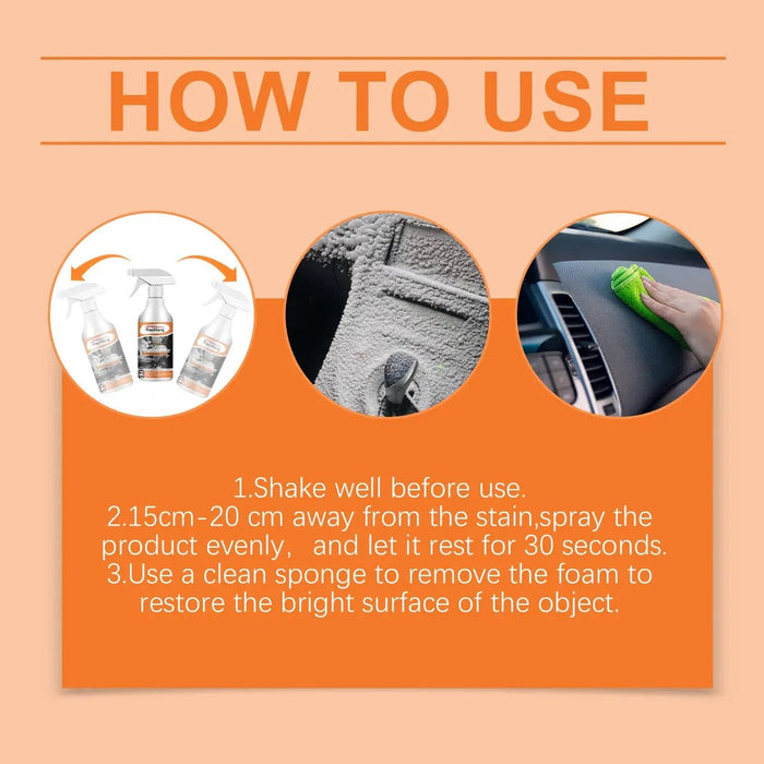 Rayhong Limpiador de espuma multiusos para coches (set de 60 ml) - Quierox - Tienda Online