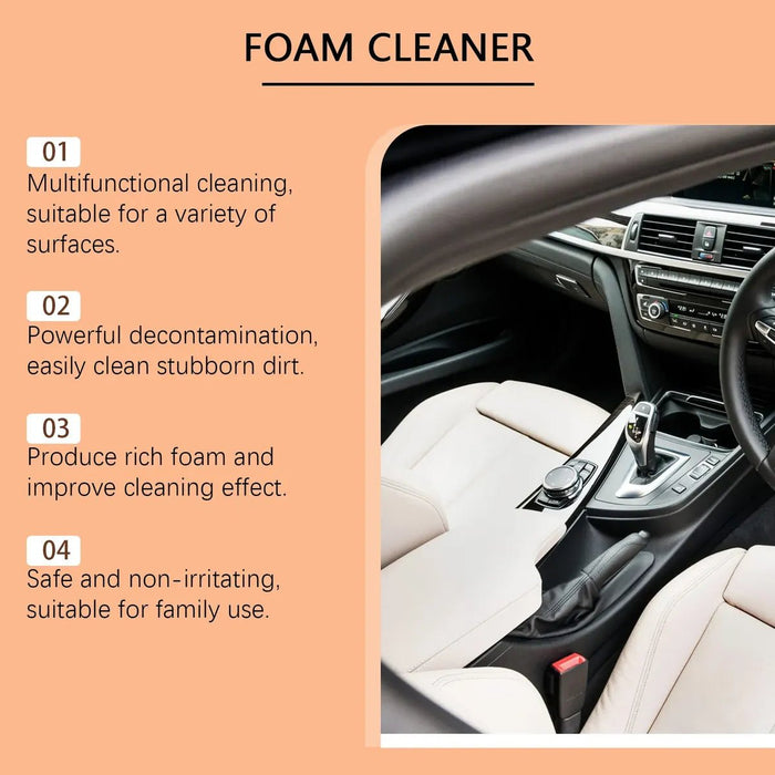 Rayhong Limpiador de espuma multiusos para coches (set de 60 ml) - Quierox - Tienda Online