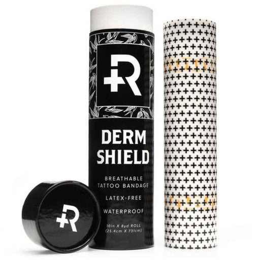 Recovery Derm Shield, Rollo de vendas para el cuidado posterior de tatuajes 10 pulgadas x 8 yardas - Quierox - Tienda Online