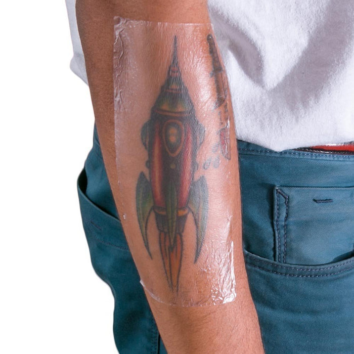 Recovery Derm Shield, Rollo de vendas para el cuidado posterior de tatuajes 10 pulgadas x 8 yardas - Quierox - Tienda Online