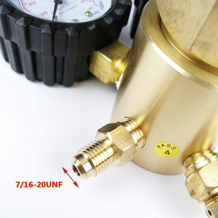 Regulador de nitrógeno, cuerpo de latón, etapa única, 0 - 1400PSI - Quierox - Tienda Online