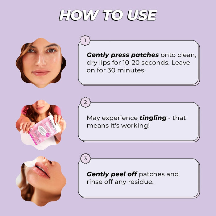 Relleno de labios instantáneo para labios carnosos en 30 minutos de Vitamasques, pack de 3 - Quierox - Tienda Online